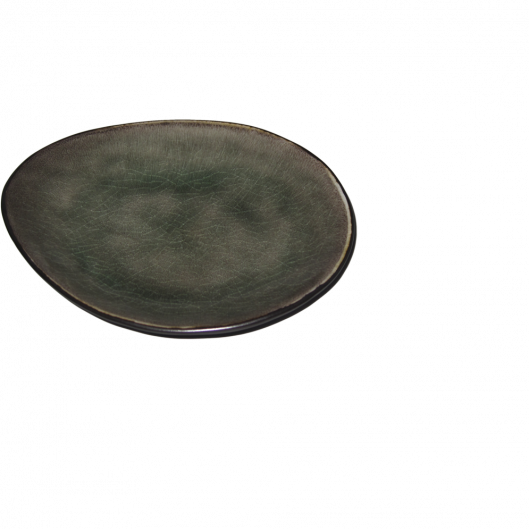 Ovaler Teller "Pure" Ø23x27,5cm Serax grau