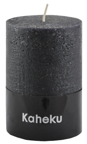 Cylinderkerze schwarz 10x18 Kaheku 